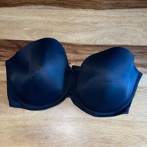 Torrid Black Lightly Lined Underwire Strapless Bra